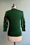 Green and Gold Celestial Pullover Sweater