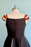 Halloween Striped Dress with Godets