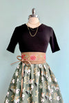 Skulls and Candles Doris Skirt in Green by Retrolicious