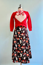 Midi Skirt in Valentines Kitties and Puppies by Voodoo Vixen