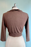 Brown Knit Sweet Sweater by Heart of Haute