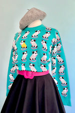 Turquoise Possum Sweater by Sesame the Opossum