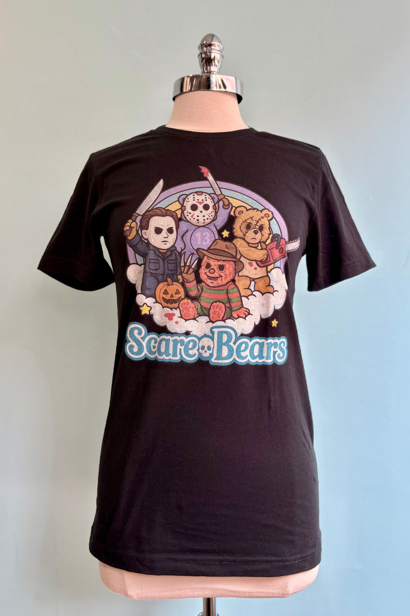 Scare Bears Halloween T-Shirt in Black