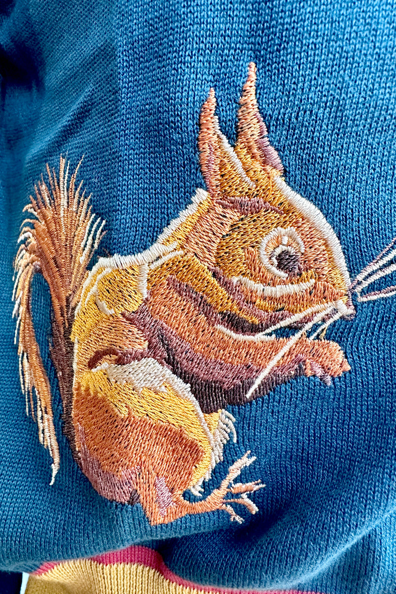 Teal Squirrel Vera Cardigan by Palava