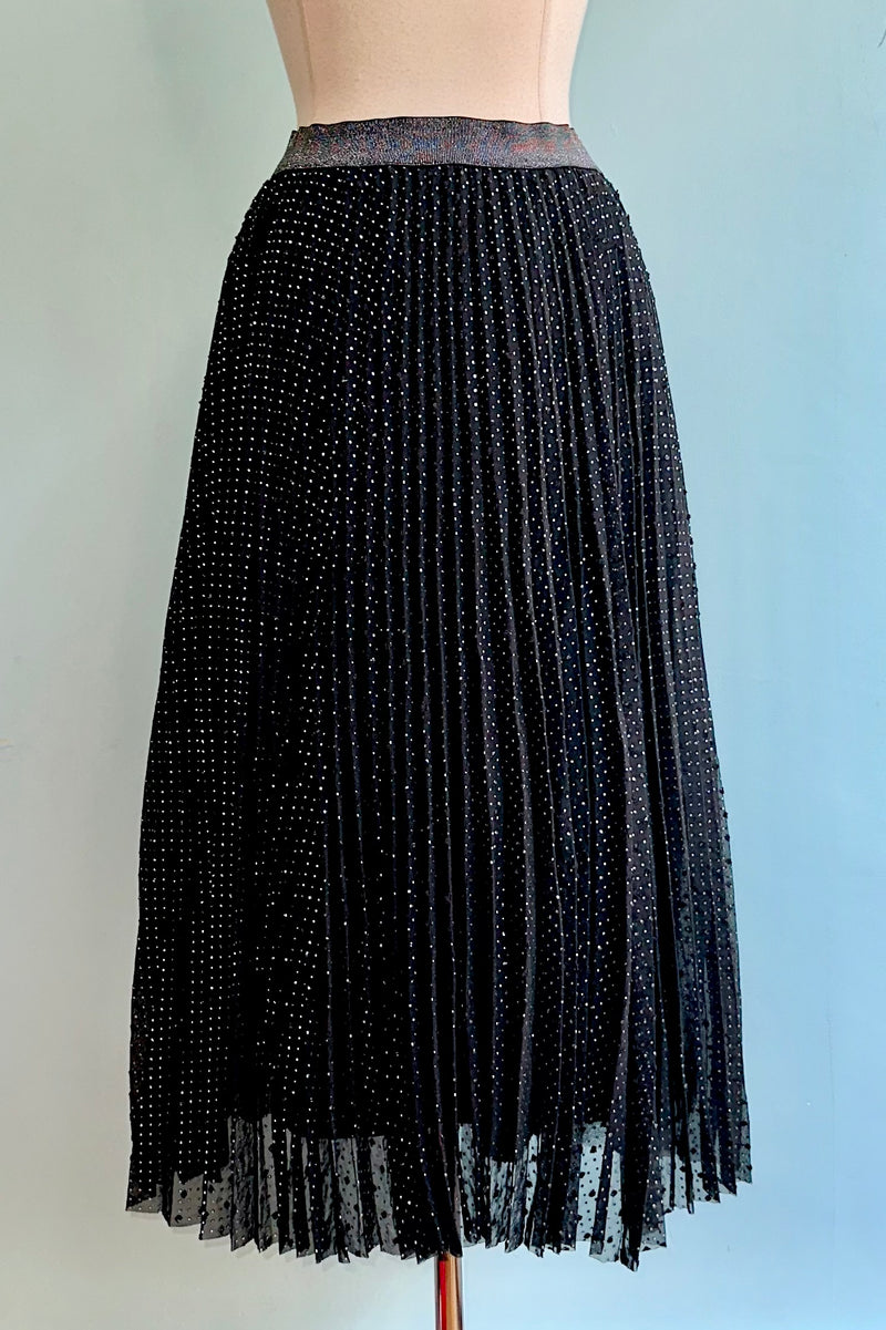 Pleated Plumetis Skirt by Lili Sidonio