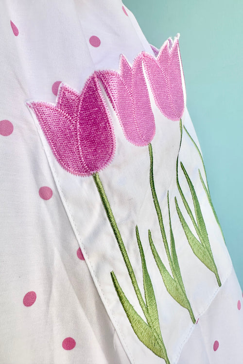 Tulip Pocket Polka-dot Dress