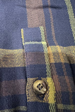 Sutton Navy and Yellow Plaid Dress by Mata Traders