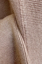 Golden Beige Open Long Cardigan by Molly Bracken