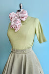 Sweet Sunny Short Sleeve Sweater in Light Green by Banned