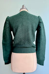 Structured Puff Sleeve Sweater in Green by Lili Sidonio