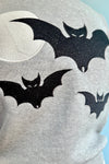 Bettie Bats Short Sleeve Grey Sweater by Astro Betty