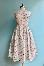 Duck Print Dress in Cream by Tulip B.