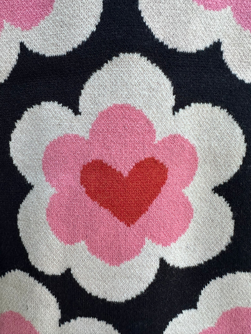 Heart Jacquard Sweater by Compania Fantastica
