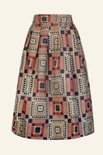 Red Quilt Florence Skirt by Palava