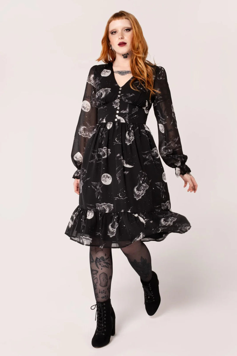 Over the Moon Dress by Hell Bunny