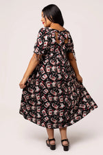 Perfect Match Midi Dress by Hell Bunny