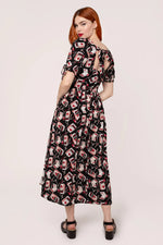 Perfect Match Midi Dress by Hell Bunny