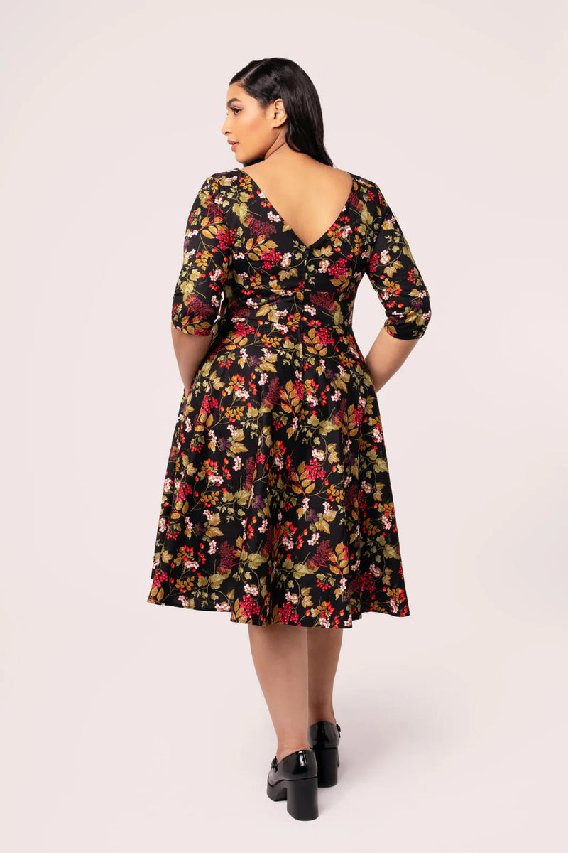 Edwina Autumn Dress by Hell Bunny