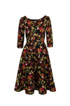 Edwina Autumn Dress by Hell Bunny