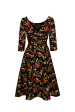 Edwina Autumn Dress by Hell Bunny