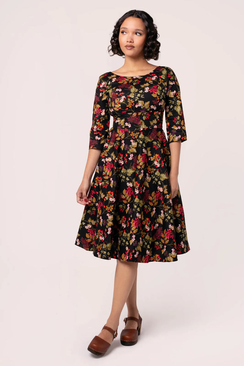 Edwina Autumn Dress by Hell Bunny