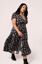 Anatomy Midi Dress by Hell Bunny