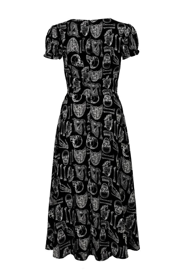 Anatomy Midi Dress by Hell Bunny