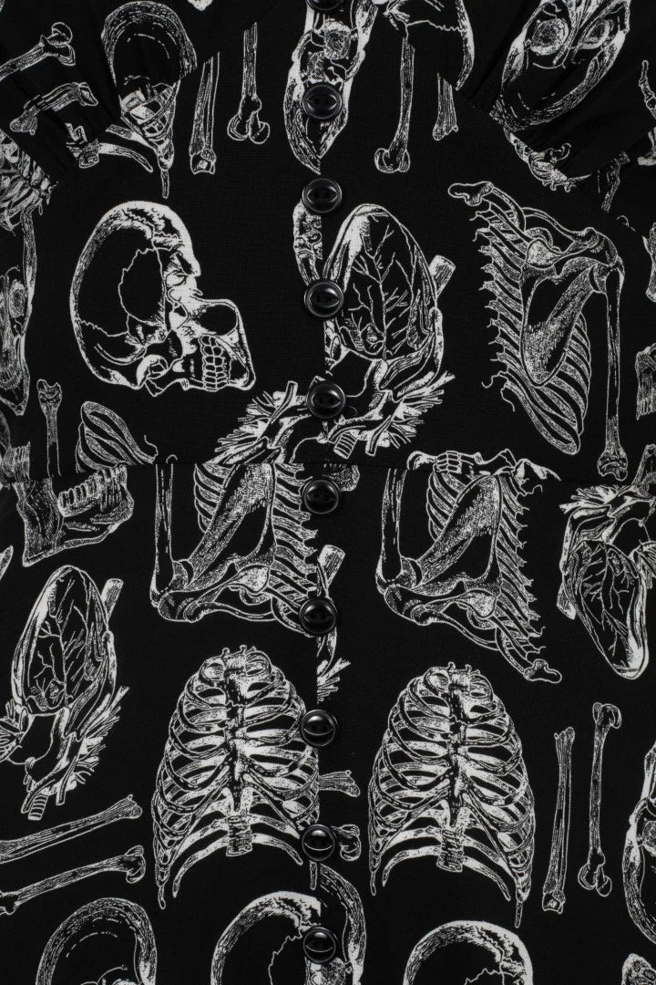 Anatomy Midi Dress by Hell Bunny