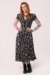 Anatomy Midi Dress by Hell Bunny
