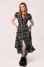 Anatomy Midi Dress by Hell Bunny