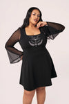 Bell Sleeve Russula Dress by Hell Bunny