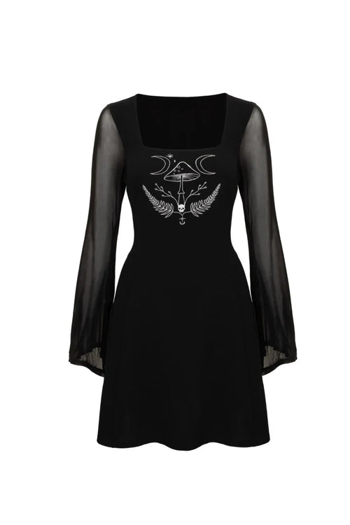 Bell Sleeve Russula Dress by Hell Bunny
