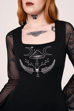 Bell Sleeve Russula Dress by Hell Bunny