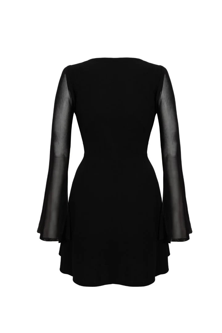 Bell Sleeve Russula Dress by Hell Bunny