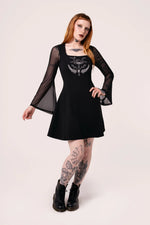 Bell Sleeve Russula Dress by Hell Bunny