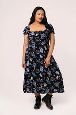 Moonlit Midi Dress by Hell Bunny