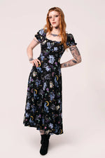 Moonlit Midi Dress by Hell Bunny