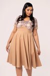 Plaid Short Sleeve Joseline Dress by Hell Bunny