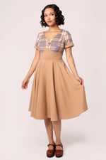Plaid Short Sleeve Joseline Dress by Hell Bunny