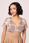 Plaid Short Sleeve Joseline Dress by Hell Bunny