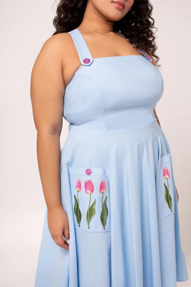 Tulip Pinafore Dress by Hell Bunny – Modern Millie