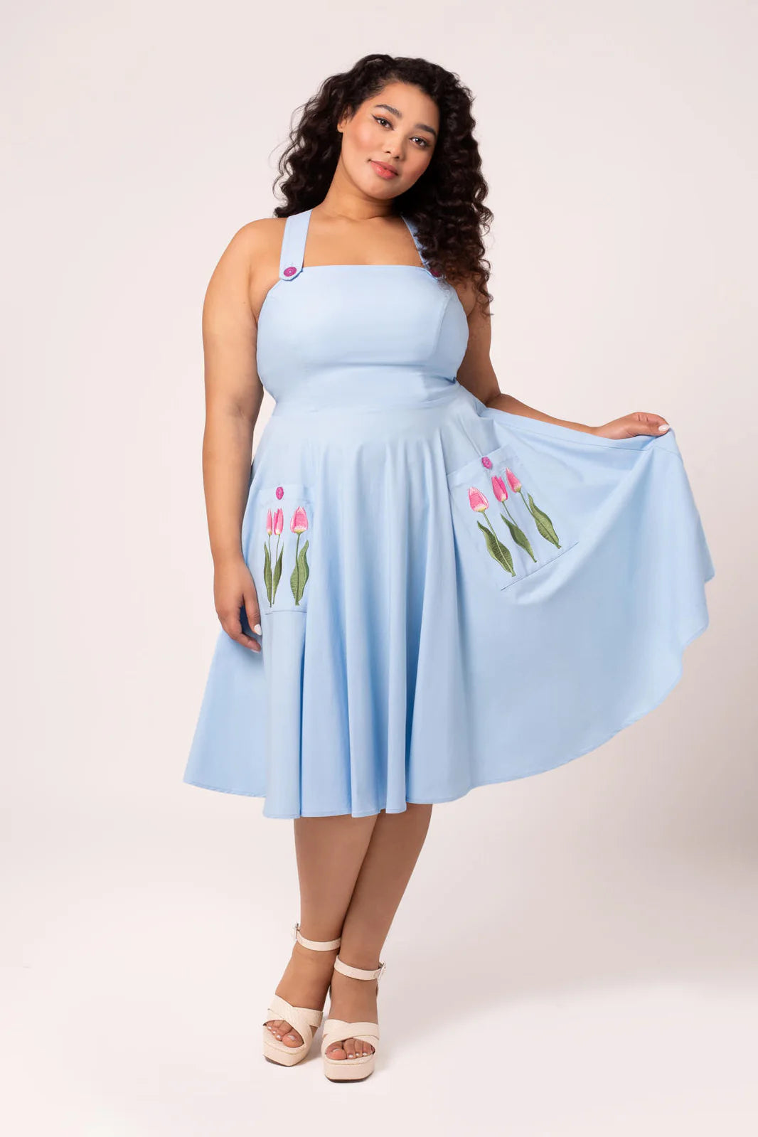 Tulip Pinafore Dress by Hell Bunny – Modern Millie Tulip Pinafore Dress by Hell Bunny – Modern Millie