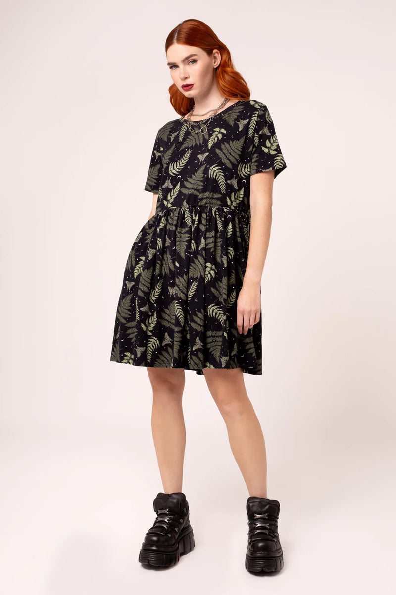 knee length dresses for ladies Baggy Sweatshirt Dress in Pink main image 0