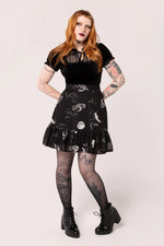 Over the Moon Skirt by Hell Bunny