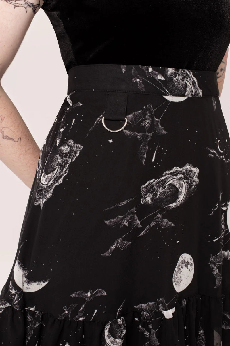 Over the Moon Skirt by Hell Bunny