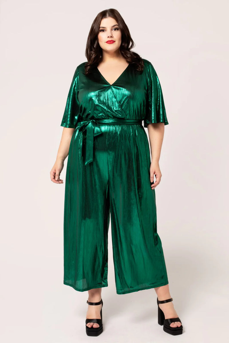 Green Gigi Jumpsuit by Hell Bunny