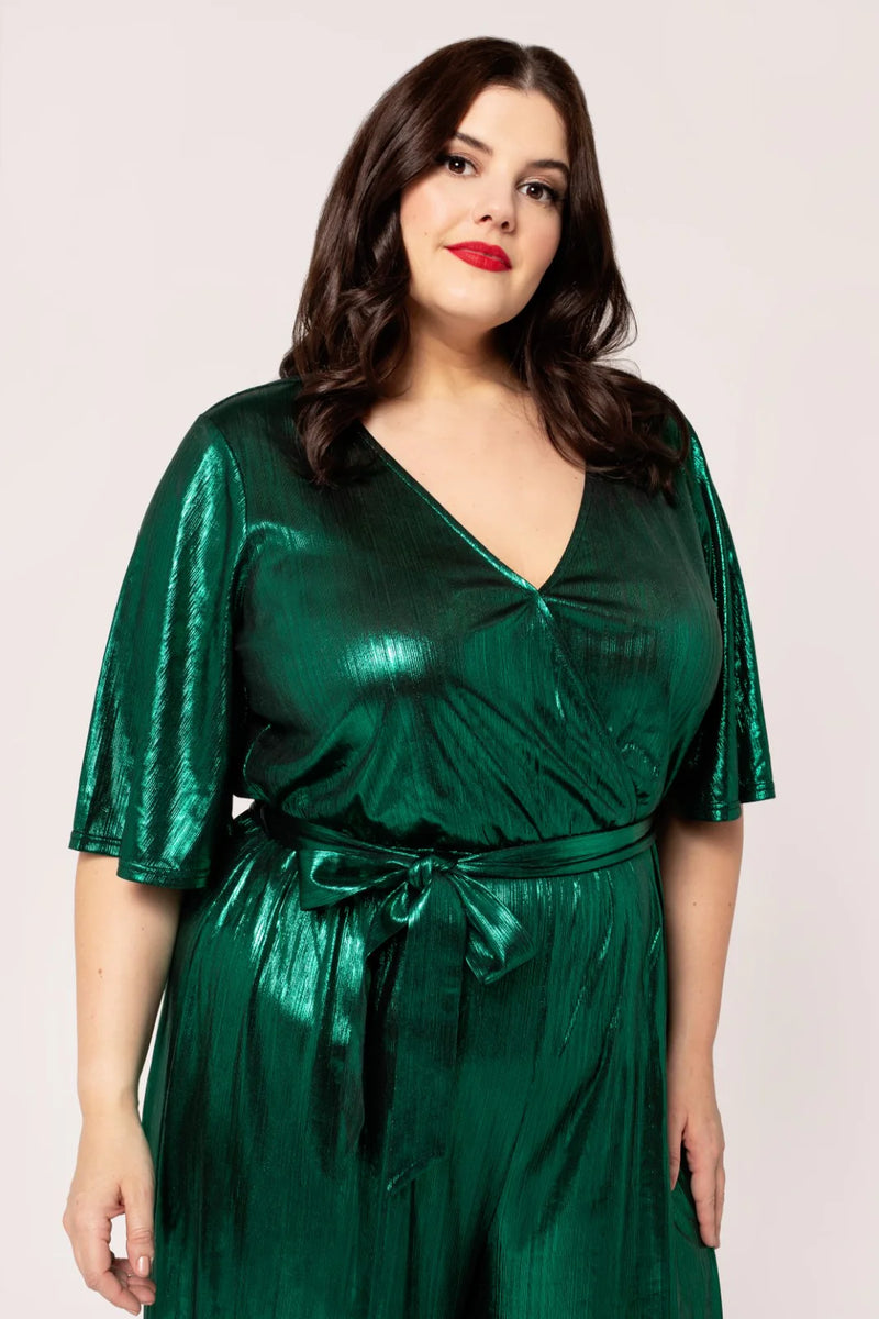 Green Gigi Jumpsuit by Hell Bunny