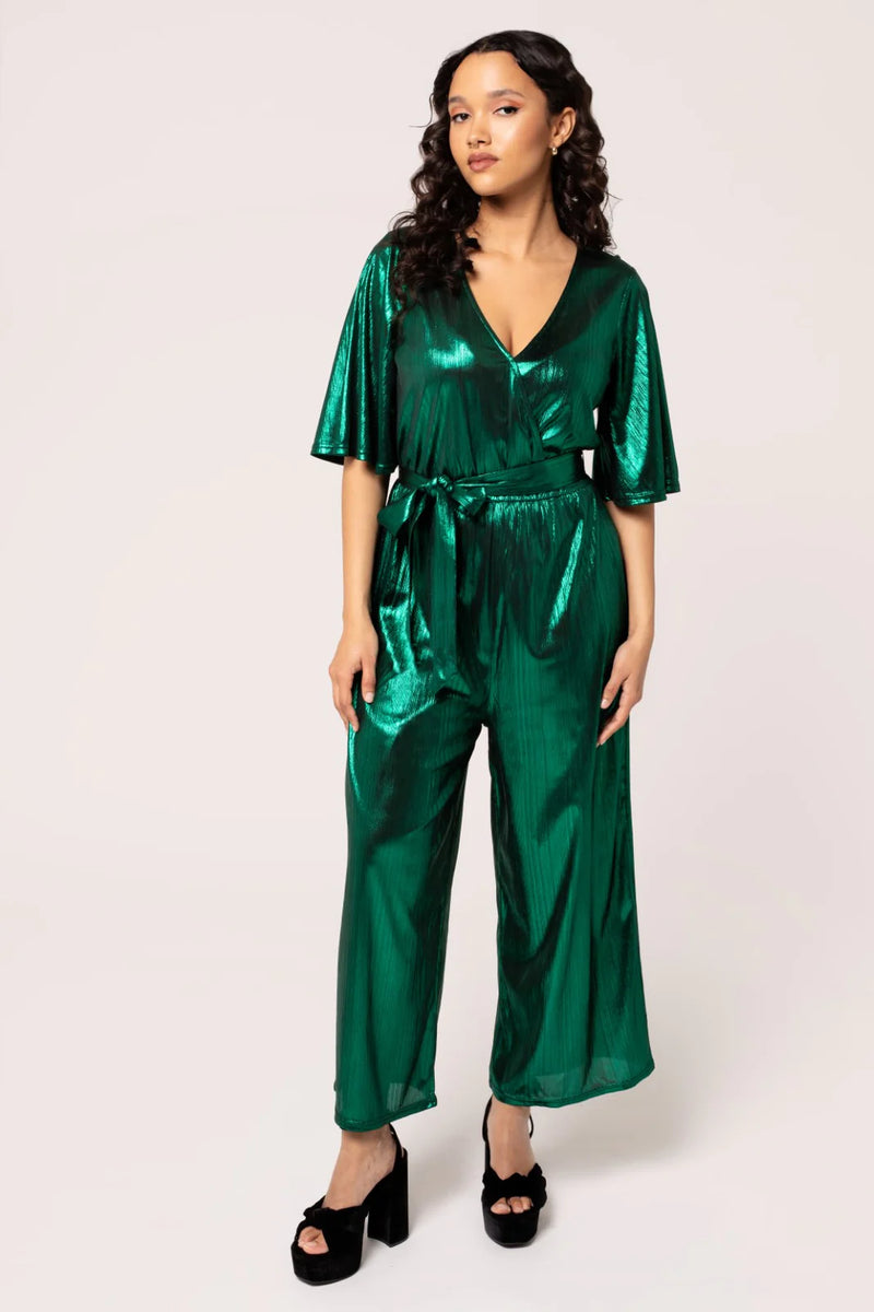 Green Gigi Jumpsuit by Hell Bunny