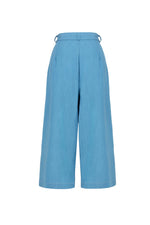 Cropped Chambray Rylee Culotte Pants by Hell Bunny