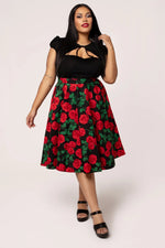 Dolce Vita Circle Skirt by Hell Bunny